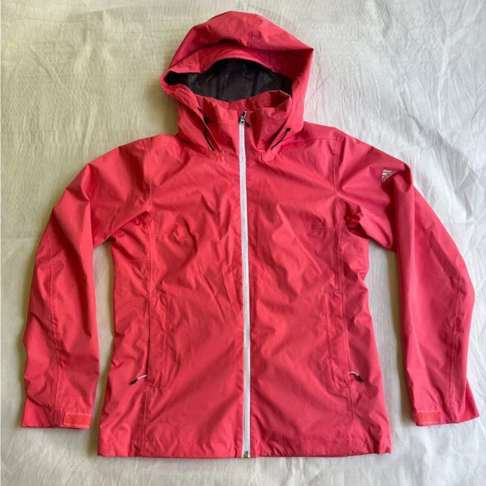 ADIDAS Wandertag Jacket Women's Medium Super Blush Color Pink Hiking Camping